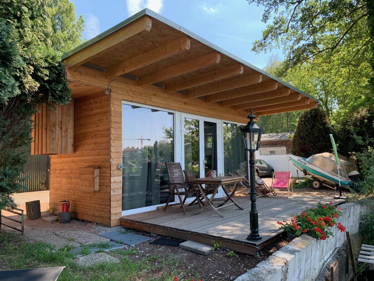 Tiny House Oder Ferienwohnung Auf Der Sunset Marina Berlino Esterno foto