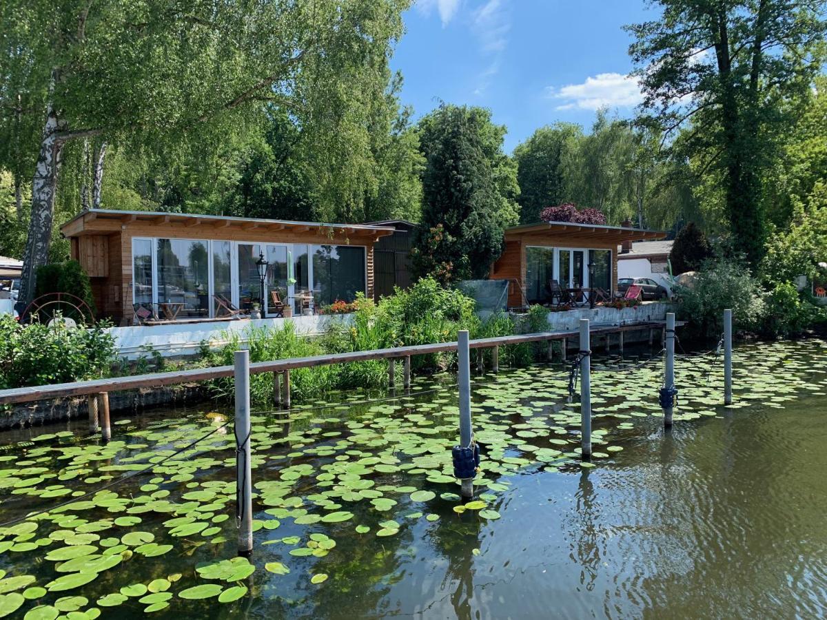 Tiny House Oder Ferienwohnung Auf Der Sunset Marina Berlino Esterno foto